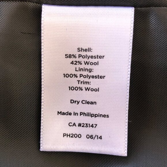 Talbot's Size 6 Blue/Gray Plaid Wool Blend Fully Lined Snap-Up Jacket - Picture 7 of 15